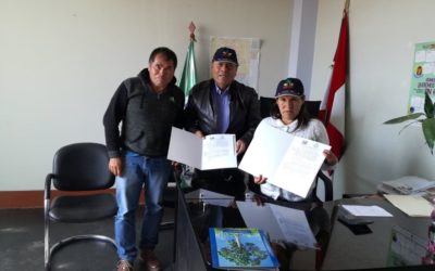 Firma de convenio en Municipalidad de Challga- Leoncio Prado-Huánuco, una estrategia de articulación de políticas públicas locales, con los proyectos de desarrollo, llevados a delante en esta zona por DETEC.